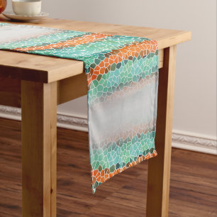 Unique Colourful Triangle Pattern Short Table Runner