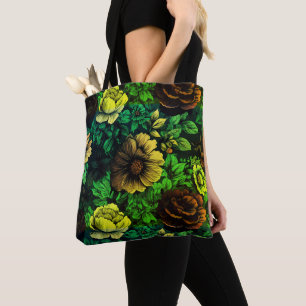 Unique Colours Vintage Floral Print Tote Bag
