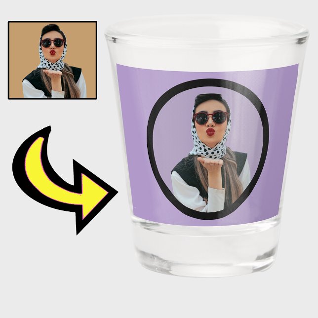 Unique Cool Custom Personalised Funny Gifts Photo  Shot Glass (Creator Uploaded)