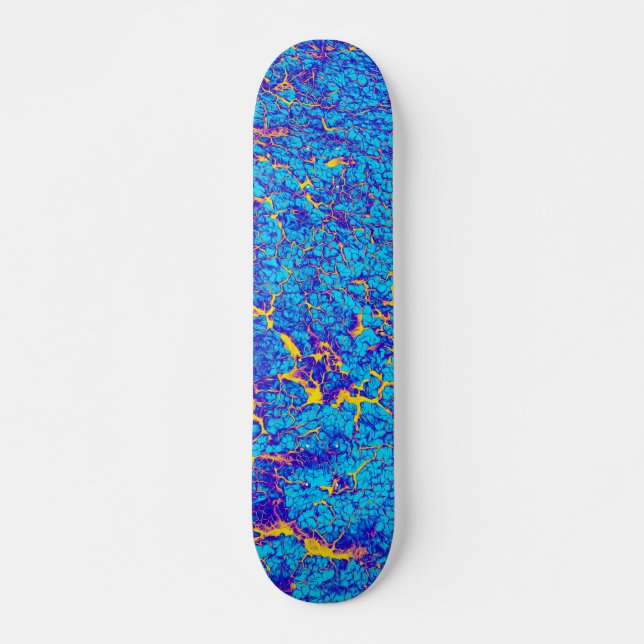 Unique Cool Digital Abstract Pattern Skateboard (Front)