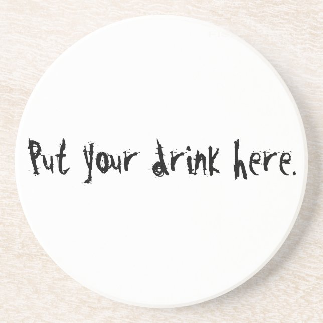 Unique cool gifts to customise & create fun coaster (Front)