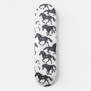 Unique Cool Horse Lover Design Skateboard