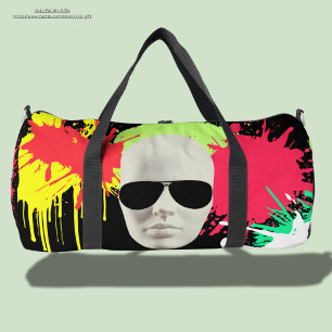 Unique cool illustration in urban style Spray Duffle Bag