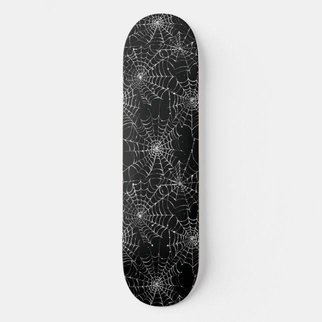 Unique Cool Spider Web Design Skateboard (Front)