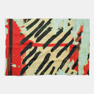 Unique Cool Worn Wall Paper Paint Tea Towel