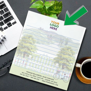 Unique Country Theme Corporate Logo Lined    Notepad