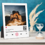 Unique Couple Personalised QR Code Any Song Photo Plaque<br><div class="desc">Modern and elegant design printed Unique Couple Personalised QR Code Any Song Photo Plaque that can be customised with your text. Please click the "Customise it" button and use our design tool to modify this template. If you want change time marker location use spacebar to move the circle dot. Check...</div>