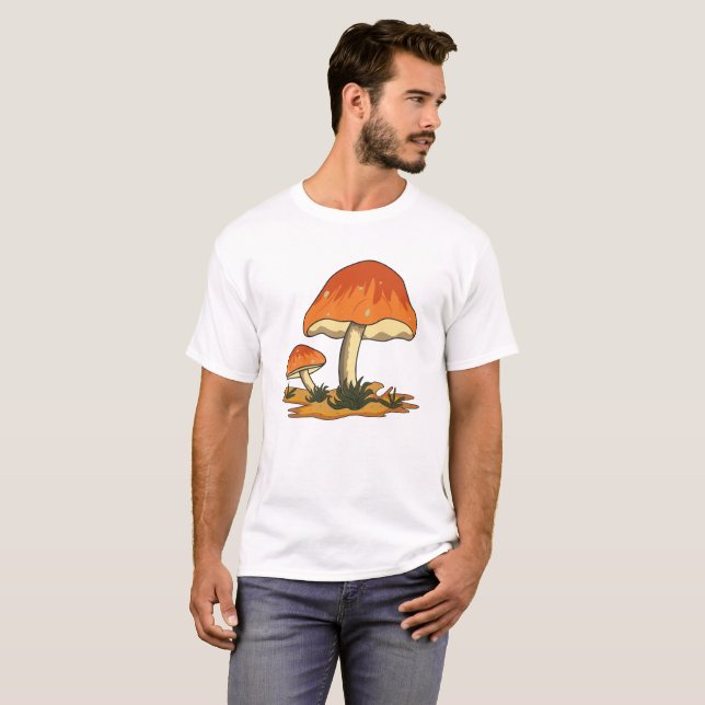 Unique Creation Mushroom Design T-shirt (Front Full)