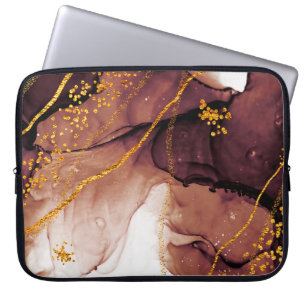 Unique creativity. Art&Gold. Inspired by the Sky. Laptop Sleeve