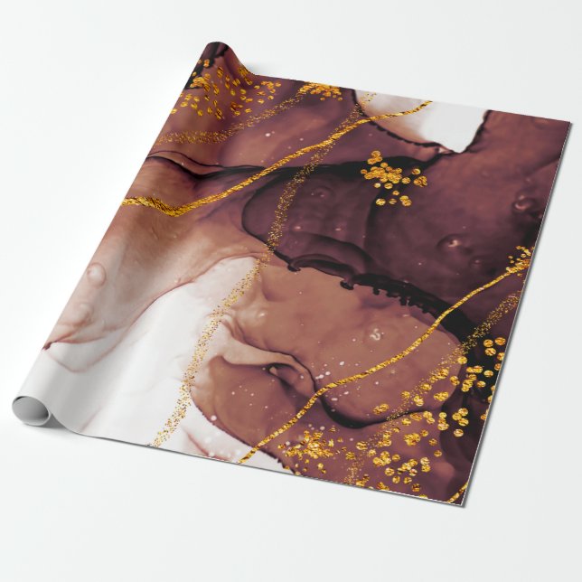Unique creativity. Art&Gold. Inspired by the Sky.  Wrapping Paper (Unrolled)