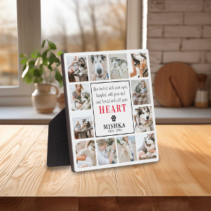 Unique Custom 12 Photo Pet Loss Dog/Cat Plaque