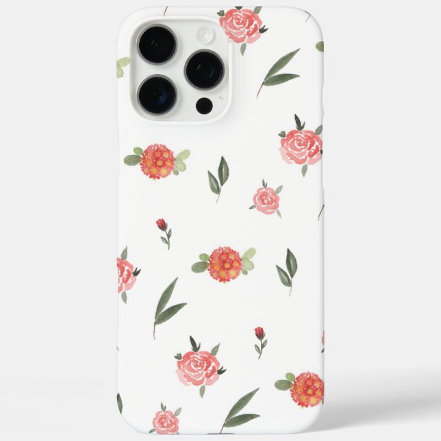 Unique Custom Floral Photo Case-Mate iPhone Case (Back)