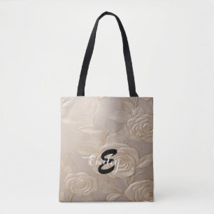 Unique Custom Floral Tote Bag