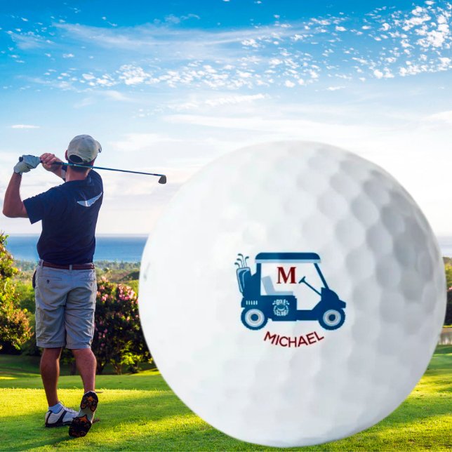 Unique Custom Golf Cart Monogram Name    Golf Balls (Creator Uploaded)