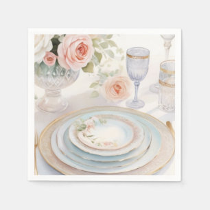 Unique Custom Magazine Style Wedding  Napkin