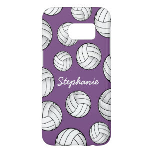 Unique Custom Name Volleyball Purple