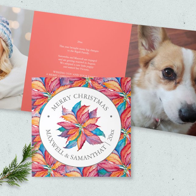 Unique Custom Photo Christmas Cards (Creative Christmas card templates with custom photo by Victoria Grigaliunas )