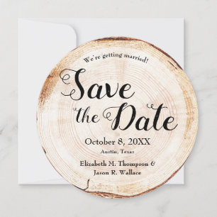 Unique Custom Photo Fall Rustic wedding Invitation