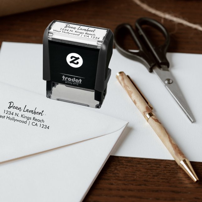 Unique Custom Signature Address Personalised Self-inking Stamp (Creator Uploaded)