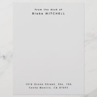 Unique Custom Stationery Monogram