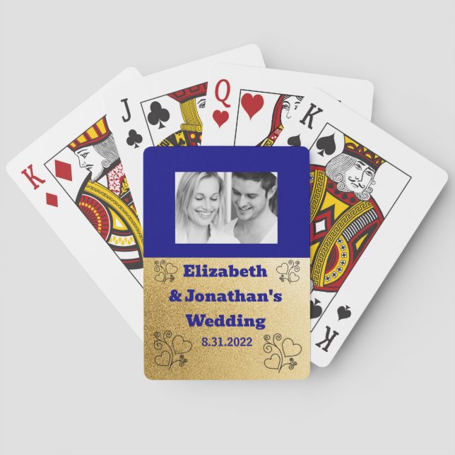 Unique Custom Wedding Favour Deck of Playing Cards (Back)