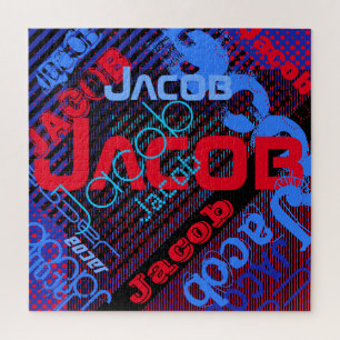 Unique Customisable Name   Fun Colourful & Creativ Jigsaw Puzzle