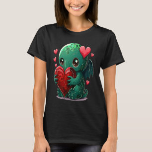 Unique Cute Cthulhu Valentines Day T-Shirt