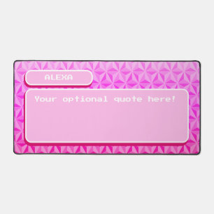 Unique Cute Pink Retro Gaming Desk Mat