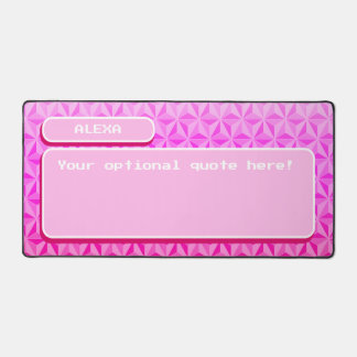 Unique Cute Pink Retro Gaming Desk Mat