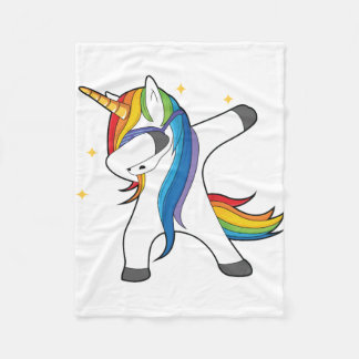Unique Cute Unicorn Dabbing Blanket