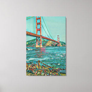Unique cyclist gifts canvas print