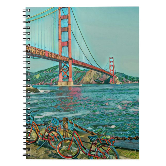 Unique cyclist gifts notebook (Front)
