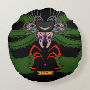 Unique Dark Art Monster Baby Bodysuit  Round Cushion