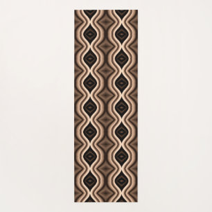 Unique Dark Brown Pattern  Yoga Mat