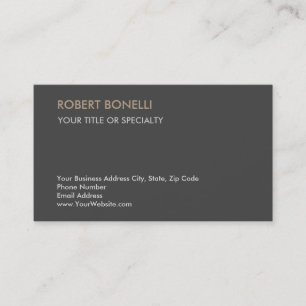 Unique Dark Grey Background Business Card