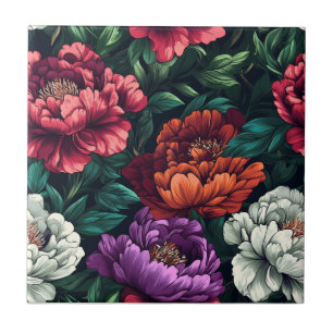 Unique Decorative Peonies Tiles For Durable Floor