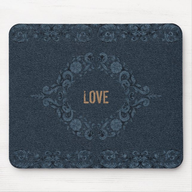 Unique Denim - Jeans Abstract Style Mouse Mat (Front)