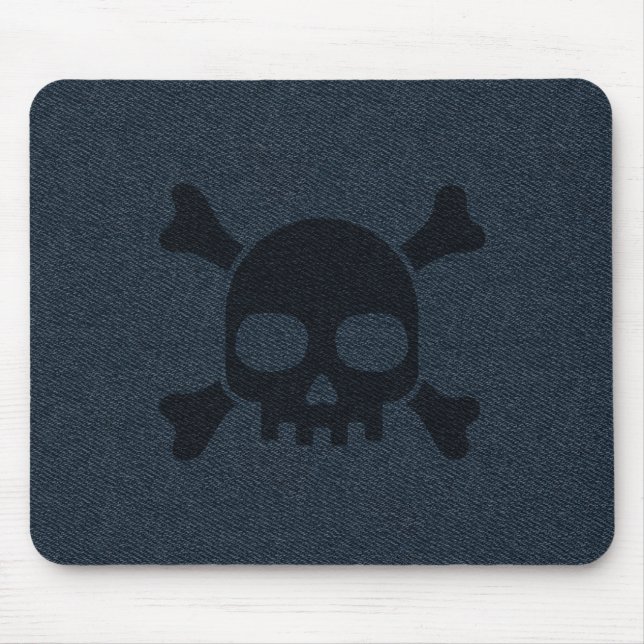 Unique Denim - Jeans and Skull Style Mouse Mat (Front)