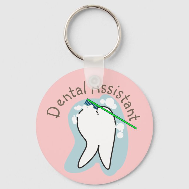 Unique Dental Assistant Gifts Key Ring (Front)
