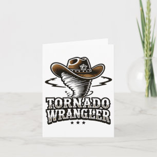 Unique Design Cowboy Wrangler Tornado Wrangler Wom Card