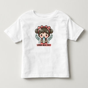 Unique Design for World Milk Day Toddler T-Shirt