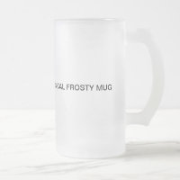 Unique design frosty glass mug