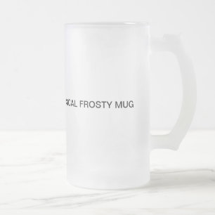 Unique design frosty glass mug