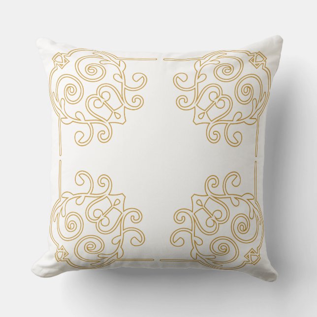 Unique design of luxury ethnic motif pillow (Front)