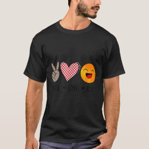 Unique Design Peace Love Joy Hapness Motivational T-Shirt
