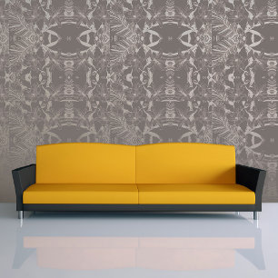 Unique Design! Seamless Lily Floral Peel and Stick Wallpaper