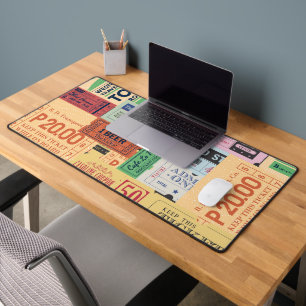 Unique design Vintage Old cenima tickets Classic Desk Mat