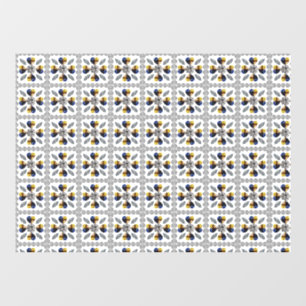 Unique Diamond Art, Yellow Blue in Heart Window Cling