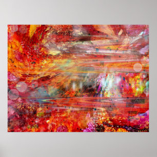 Unique Digital Painting Sci-Fi Fantasy Space Scene Poster