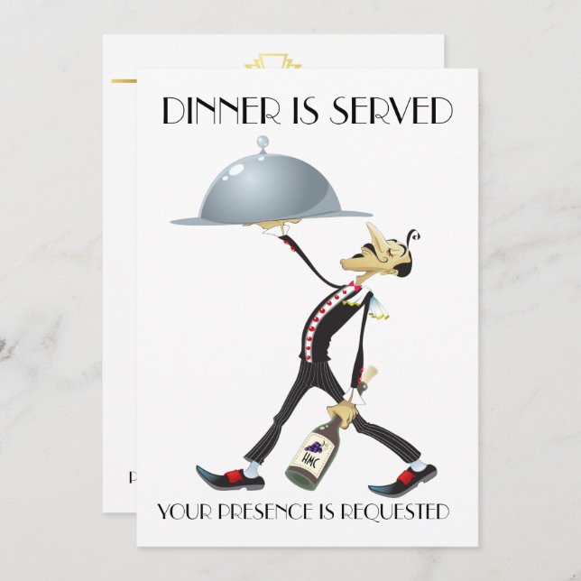 Unique Dinner / Gathering Invitation (Front/Back)